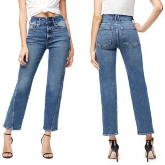 Good American Denim - Good American Good Straight Twisted Seam Jeans NWT